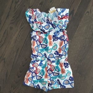 Kate Spade Romper size 4 glasses